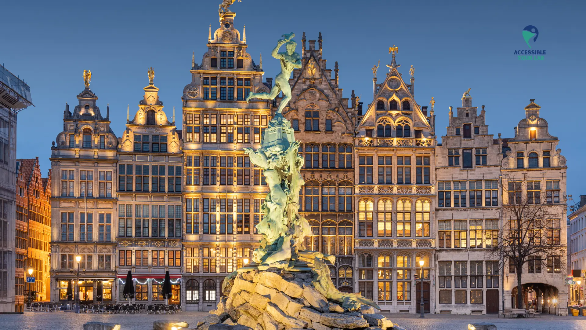 Grand-Place d'Anvers au crépuscule